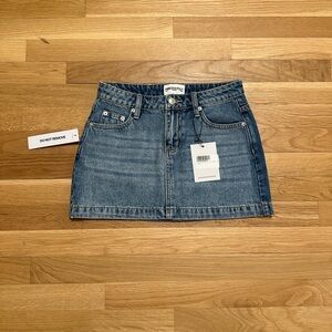 Princess Polly Fossils Denim Mini Skirt Blue